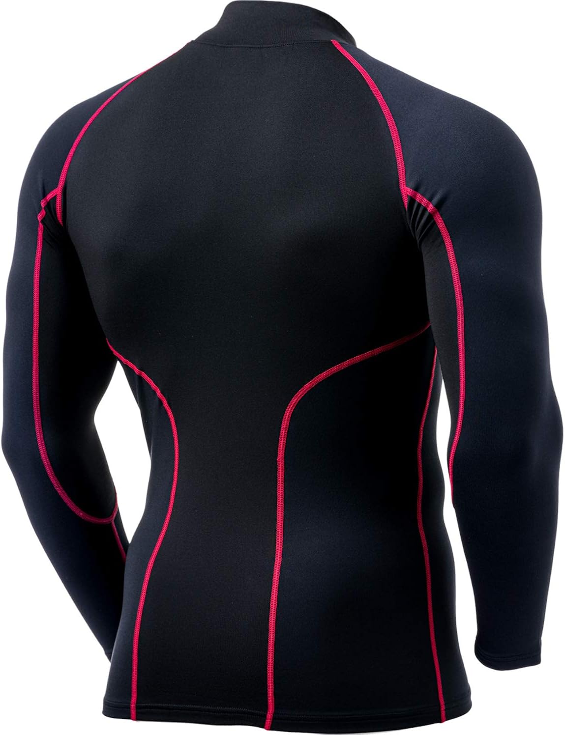 TSLA 1 or 2 Pack Men's Thermal Long Sleeve Compression Shirts, Mock/Turtleneck Winter Sports Running Base Layer Top: Clothing