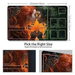 Premium Stitched MTG Playmat with Zones and
