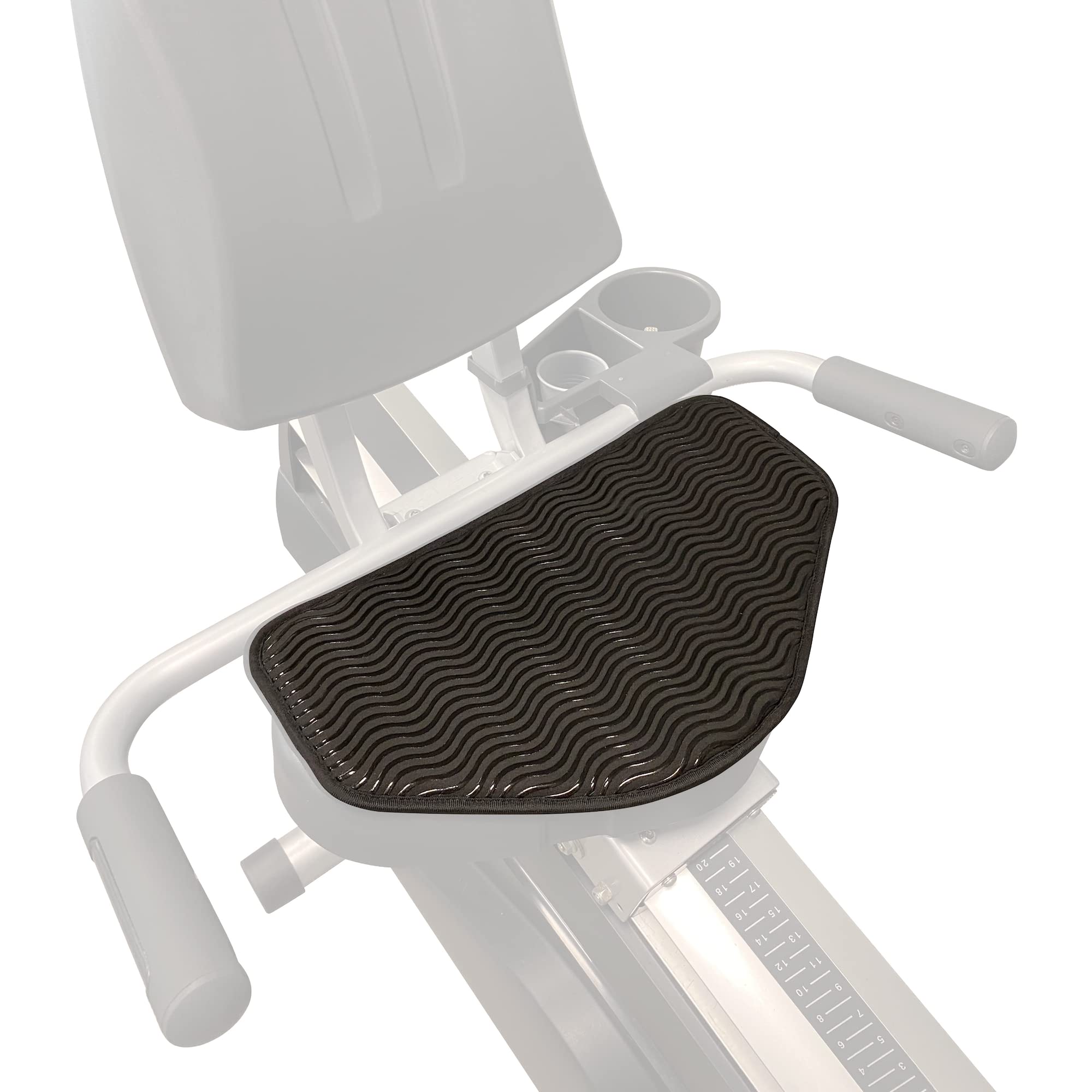 Photo 1 of Recumbent Bike Seat Cushion - Anti-Slip Extra-Wide Seat Pad for Desk and Exercise Bikes - Gel Cushion for Comfort
