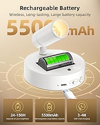 EZVALO Spot Lights Indoor,5500mAh Rechargeable