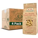 Rustichella d'Abruzzo Penne Rigate Pasta (Pack of 4), 500g Each - Classic Durum Wheat Short Pasta with Ridges - Ideal for Sauces - Cooks in 10-12 Minutes - Authentic Italian Pasta