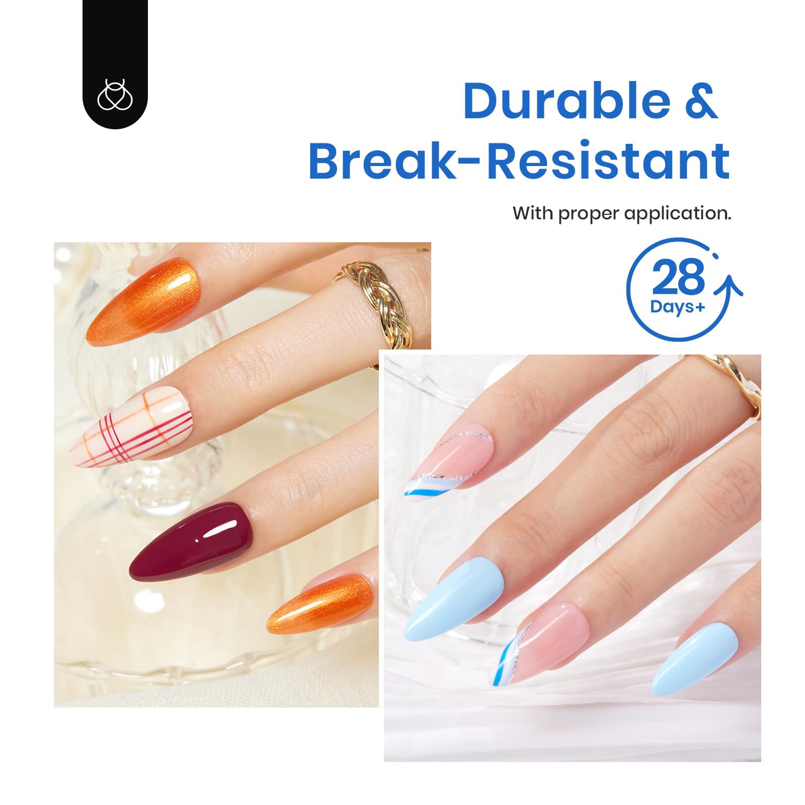 Beetles Gel Nail Tips Almond Medium Shape Nails, 500Pcs Pre Shaped Soft Nail Tips Clear Full Cover False Nails for Gel Nail Polish Soak Off Easy Nail Extensions Press on Nails - Image 6