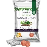 HERBION Naturals Ivy Leaf Cough Drops with Thyme &amp; Licorice, Honey Lemon Flavor, for Adults &amp; Children Over 6 Years, 25 Drops, Pack of 1