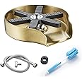 FVITA Glass Rinser Stainless Steel,Glass Rinser for Kitchen Sink Seconds Quick Rinser Cup Washer for Sink High Pressure Glass Rinser for Kitchens Bar Brushed Gold