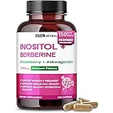 Liposomal Inositol with Berberine, Chasteberry & Ashwagandha – Supports Women’s Wellness, Hormone Balance & Metabolism – 150 Capsules