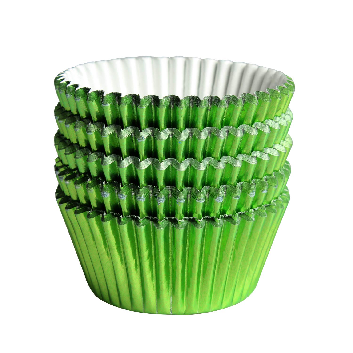 Photo 1 of 100pcs Cupcake Paper Baking Cups Wrapper Liners Cake, Foil Cupcake Liners for Baking Cupcakes(Green) …