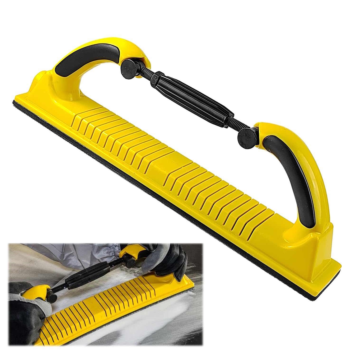 Flexible without dust holes, plaster grinder, hand sander, 70 x 400 mm hand sanding block, sanding block tool, professional hand sander, drywall, for dust extraction sanding