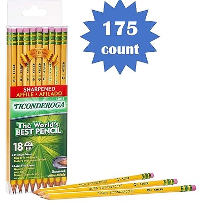 TICONDEROGA Pre-Sharpened Pencils, Wood-Cased #2 HB Bahrain
