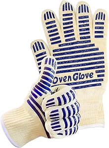 Oven Glove Heat Resistant Hot Surface Handler Oven Mitt/Grilling Glove for Kitchen/Grilling/540 Degree Resistance/ Pack of 2