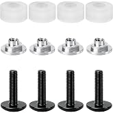 Hockey Helmet Visor Repair Kit Screws Sturdy Visor Spacers Football Accessories Includes 4 Screws, 4 Nuts, 4 Spacers, Replacement Safety Easy to Install Maintenance Back up Hardwares