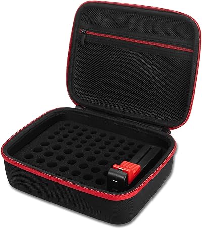 Glamgen Battery Storage Case with BT-168 Tester Holds 64 AA AAA Batteries
