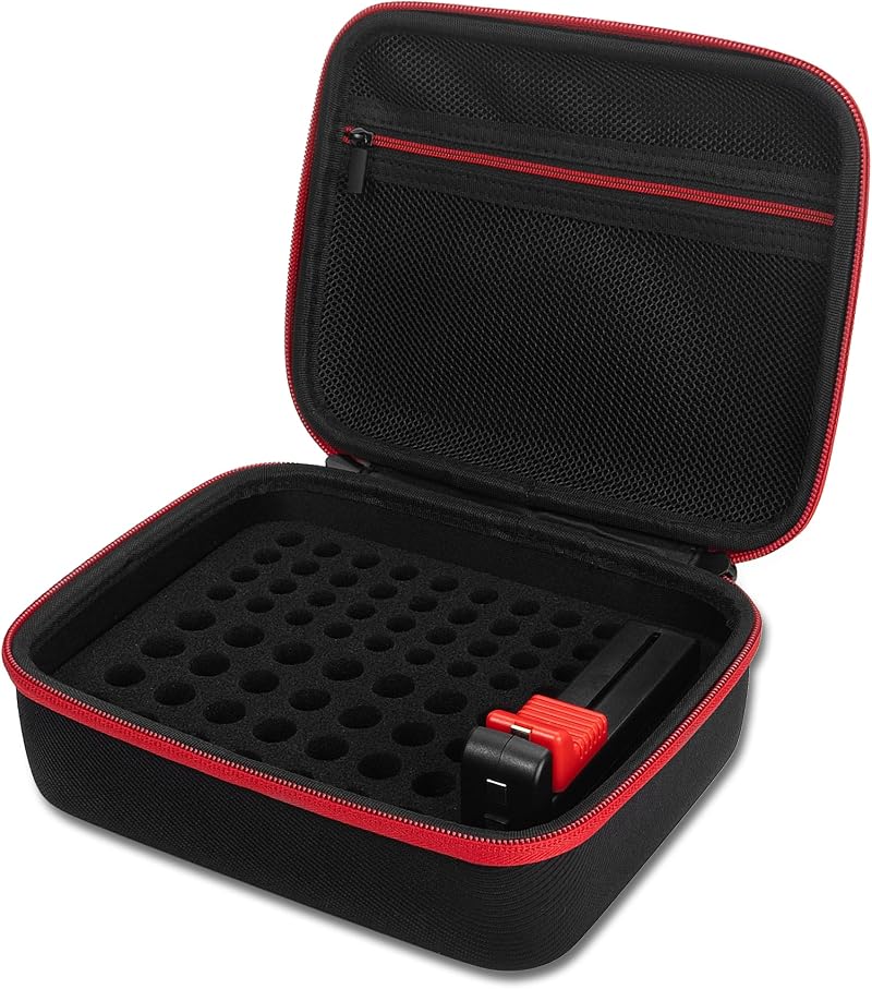 Glamgen Battery Storage Case with BT-168 Tester Holds 64 AA AAA Batteries