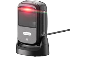 NetumScan Automatic Hands-Free Barcode Scanner - 1D/2D Desktop USB Wired Scanner for Retail Store, Warehouse, Supermarket, POS System, Checkout Counter (Windows/Mac/Linux)