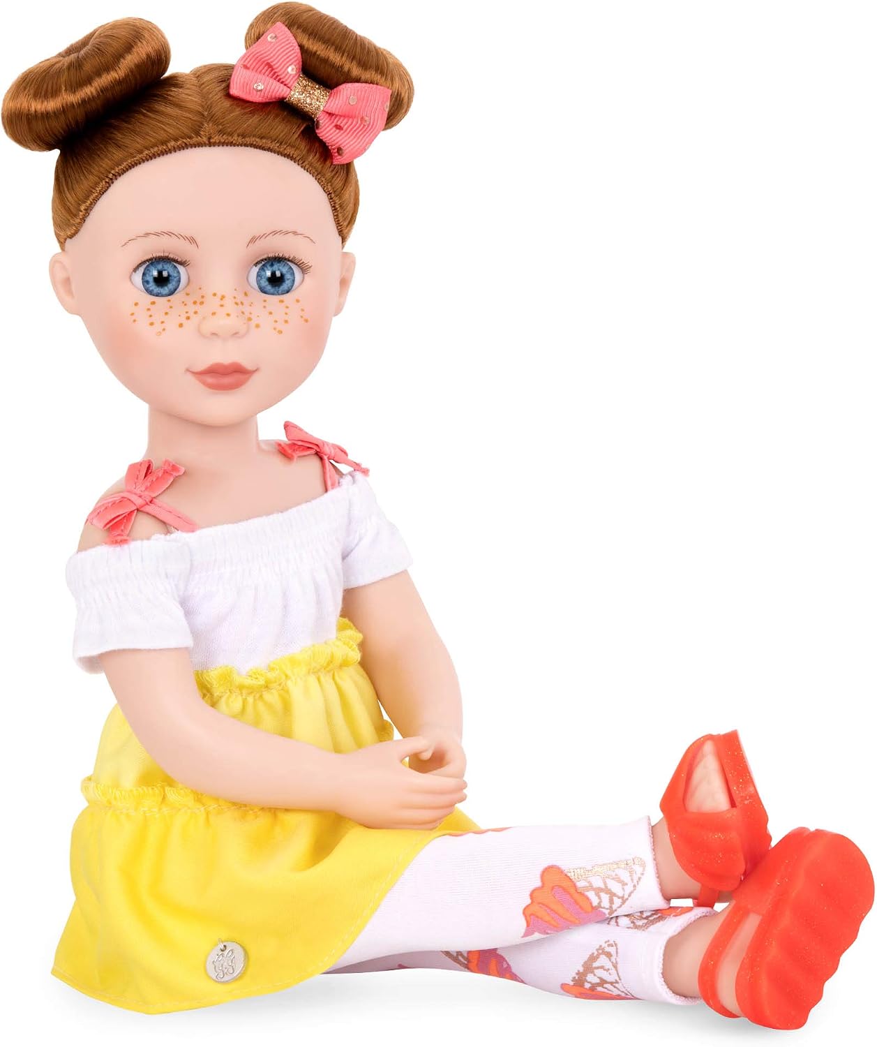 Glitter Girls, 14-Inch Fashion Doll, Blue Eyes & Red Hair, Two, Tone Dress & Ice Cream Leggings, Hair Bow & Glitter Sandals - Image 5