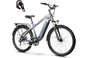 VEEFA Electric Bike for Adults 27.5” Ebike 20-24Mph Peak 1000W Motor E-Bike 80 Miles Max Range by 48V Built-in Removable Battery, 5 Pedal-Assist Levels, UL 2849 Certified E Bike for Commuting