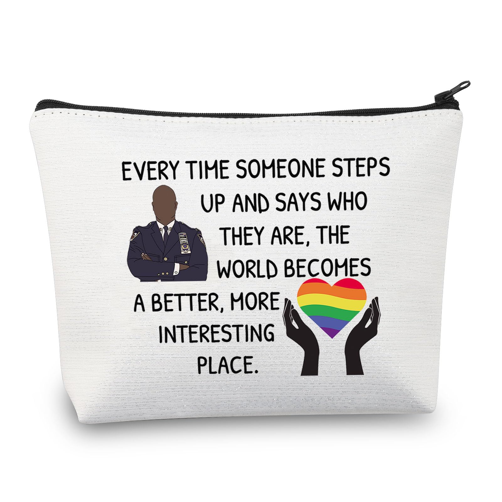 PLITI Brooklyn Makeup Bag Brooklyn Inspired Gift Nine-N Fan Gift Captain Bucky Inspired LGBTQ Gift 99TH TV Show Merchandise (Every Interesting PlaceU)