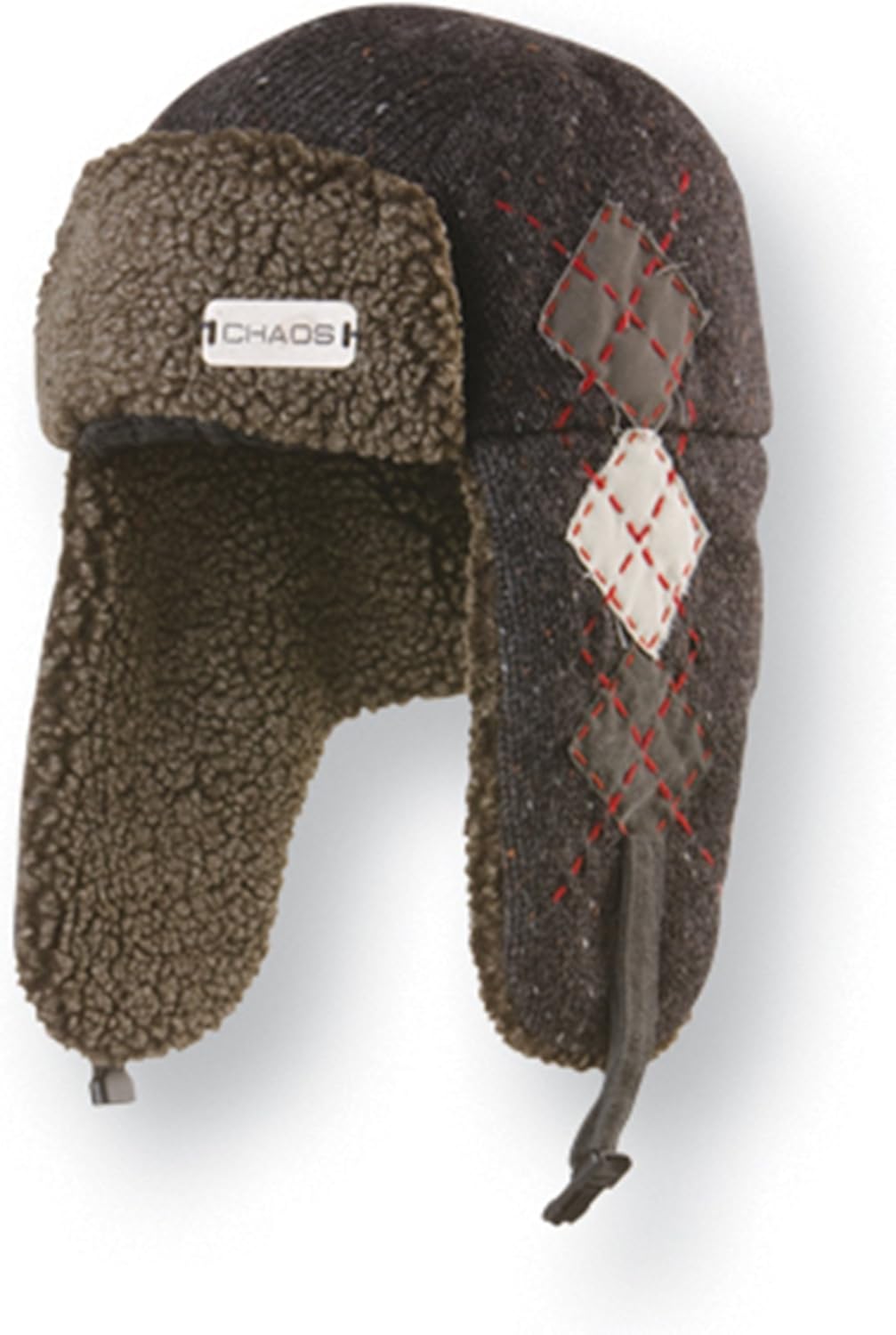 Chaos Hats Men's Tent Trapper Hat (Black, One Size) Clothing