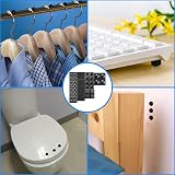 Jiehaojia 48Pcs Black Rubber Pads Self Adhesive Bumper Pads Kit for Keyboard view 7