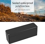 Qiwuhai Waterproof Junction Box 2 Pcs IP65 Black ABS 160x45x55mm view 6