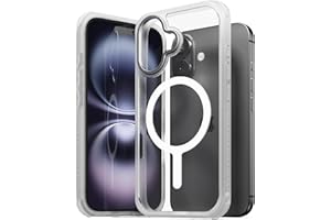 Sinjimoru for MagSafe iPhone 15 Case, Military Grade Shockproof/Anti-Yellowing Slim Bumper with TPU Edge Protection, M-AirGuard Ice White