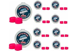 PUTTY BUDDIES Floating Earplugs 10-Pair Pack - Soft Silicone Ear Plugs for Swimming & Bathing - Invented by Physician - Keep Water Out - Premium Swimming Earplugs - Doctor Recommended (Hot Pink)