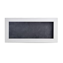 14x28 Shadow Box Frame White Wood | with a