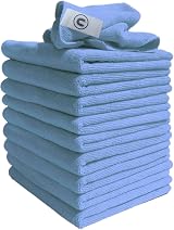 Discounted Cleaning Supplies Microfibre Cloth Blue 40x40cm Pack of 10