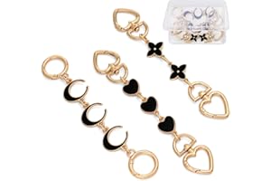 Seloom Purse Strap Extender Purse Chain Bag Exquisite Charms Purse Straps Replacement Chain for Handbags Shoulder Bag
