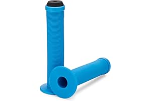 25NINE Ronin Grip with Flange - Flanged BMX Bike and Scooter Handlebar Grips with End Plugs - Multiple Color Options