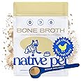 Native Pet Bone Broth for Dogs and Cats – Chicken Broth for Cats & Dogs - Dog Bone Broth Powder, Dog Food Topper for Picky Eaters - Dog Gravy Topper for Dry Food – Dog Broth & Cat Broth – 23 oz