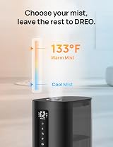Dreo 6L Smart Humidifier AI App Alexa Cool Warm Mist Humidifier view 3