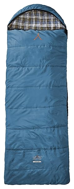 Grand Caynon Utah - warmer Deckenschlafsack, besonders weich und angenehm durch Baumwoll-Flanel im Innenbezug, 3-Jahreszeiten