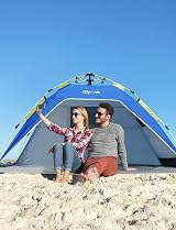 Glymnis Pop Up Beach Tent 3-4 Person Instant UV Protection 2 Doors view 9