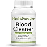 Herbsforever Blood Cleaner Capsules | Ayurvedic Herbal Supplement for Blood Purity | Skin Health Support, 90 Veg Capsules, 800 mg Each | Natural Wellness Formula