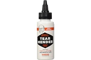 Tear Mender Instant Fabric and Leather Adhesive, 2 oz Bottle