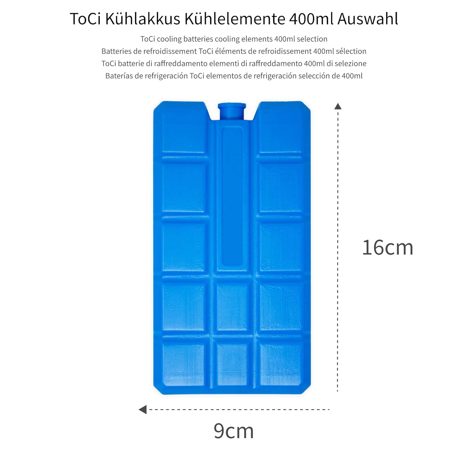 ToCi 400 ml, para la nevera funda o Acumuladores: Amazon.es: Hogar