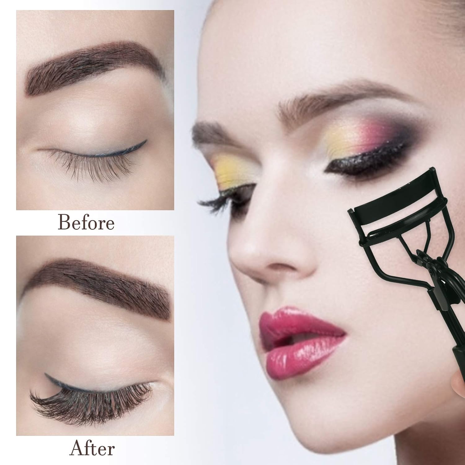 13Pcs Eyebrow Kit with Eyelash Curler, Eyebrow Grooming Trimming Kit with Eyebrow Razor Comb Scissors Tweezers Pen Stencil Shaper for Women: Beauty