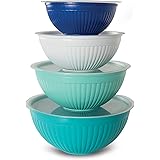 Nordic Ware Covered Bowl Set, 8-pc, Set of 8, Coastal Colors