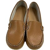 WenHong Womens Comfort Casual Flat Leather Work Walking Moccasin Shoes Loafers Flats