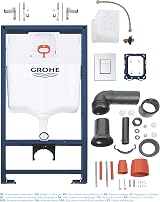 GROHE Rapid SL 1.13m Toilet Cistern Frame 3-in-1 w/ Skate Cosmopolitan Chrome view 4