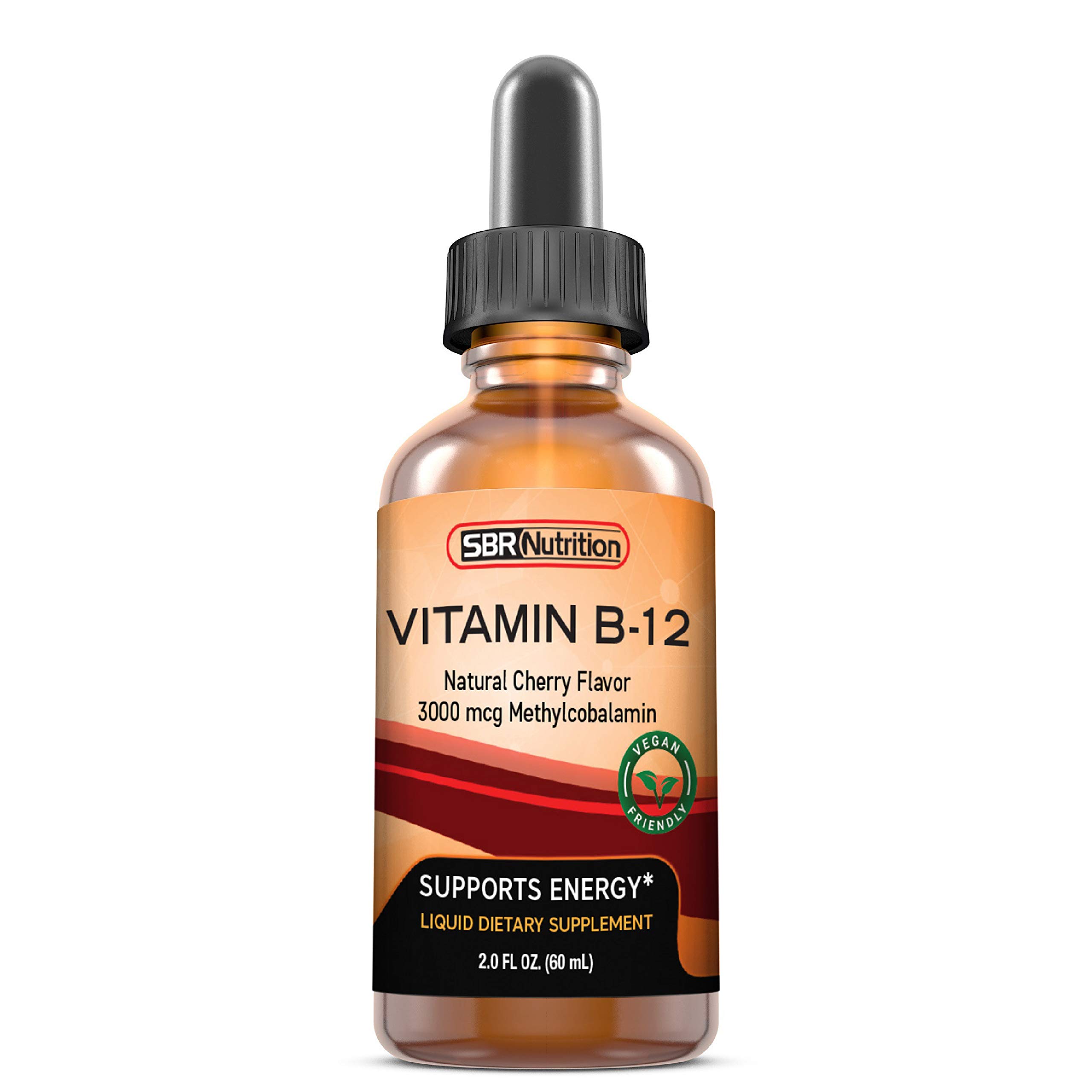MAX Absorption, Vitamin B12 Sublingual Liquid Drops, 3000mcg Methylcobalamin Per Serving, 60 Servings, Non-GMO, Vegan Friendly