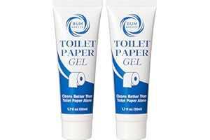 Bum Breeze Toilet Paper Gel – Travel Size (1.7oz) – Two Pack – Wet Wipe Alternative & Flush Safe – Toilet Paper Foam, Spray, or Lotion Substitute