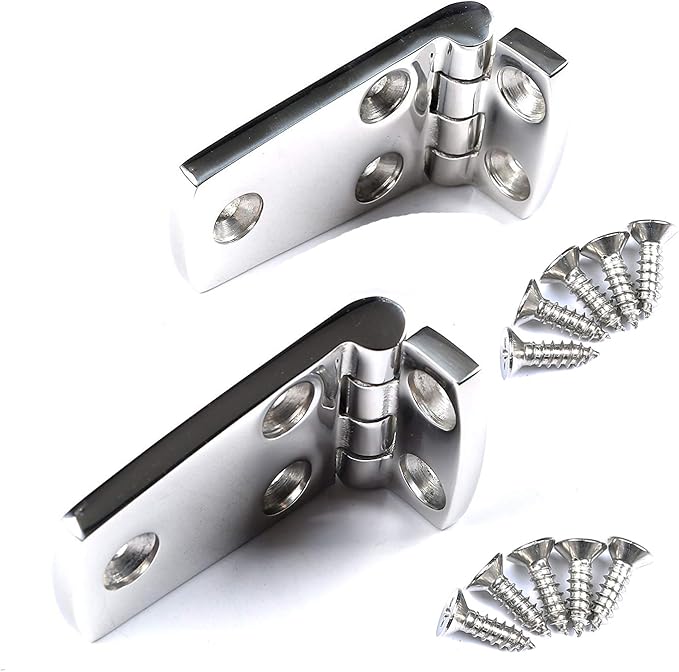 MX Boat Hinges Stainless Steel,5.8x1.5 Marine Hinges Hatch Door Hinge