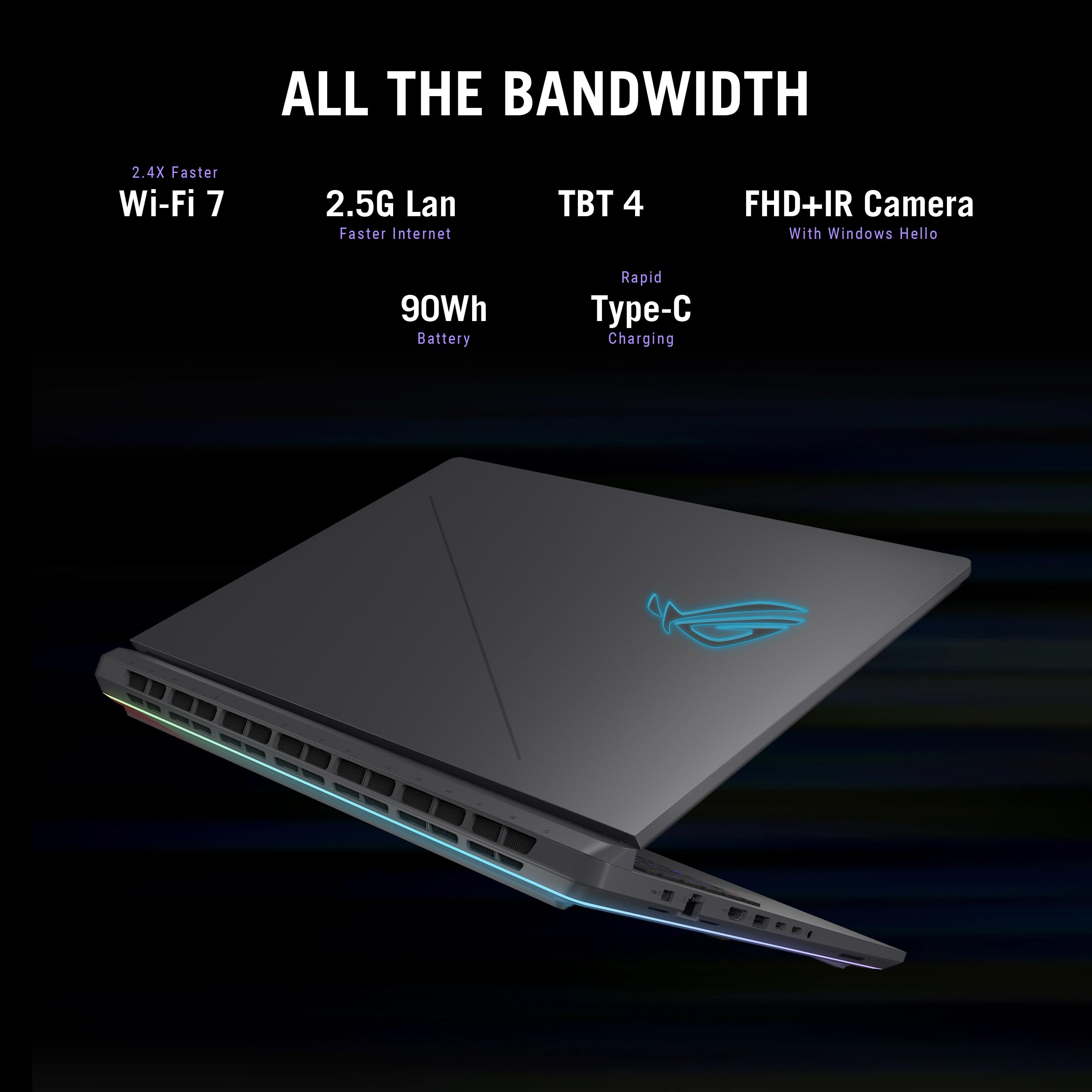 ASUS ROG Strix G18 (2025) Gaming Laptop, 18” ROG Nebula 16:10 2.5K 240Hz/3ms, NVIDIA® GeForce RTX™ 5070, Intel® Core™ Ultra 9 275HX, 32GB DDR5-5600, 2TB PCIe Gen 4 SSD, Wi-Fi 7, Windows 11 Pro