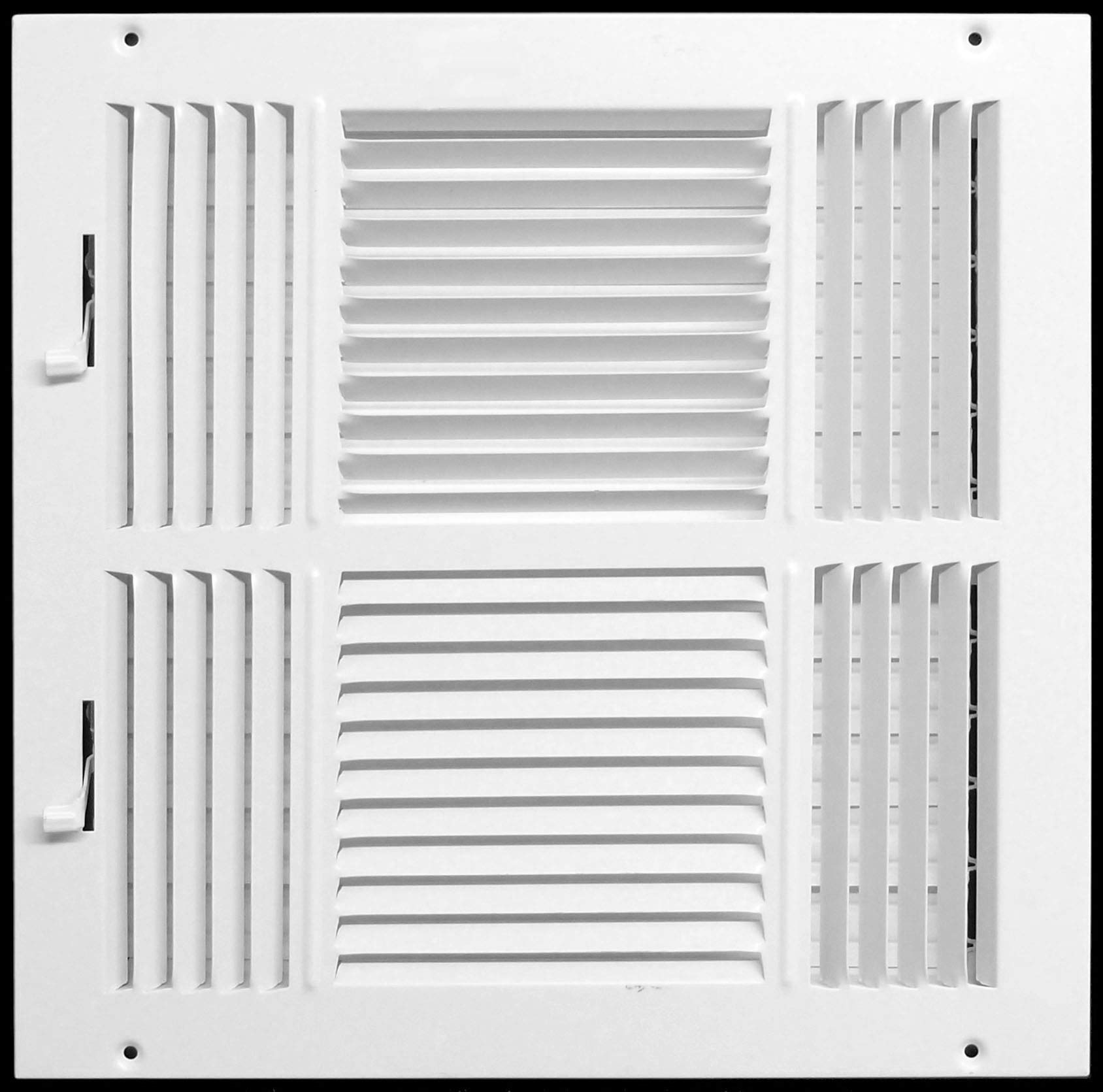 Photo 1 of HVAC Premium Supply Grille - Vent Cover & Diffuser - Flat Stamped Face (10'' x 10'' - 4Way