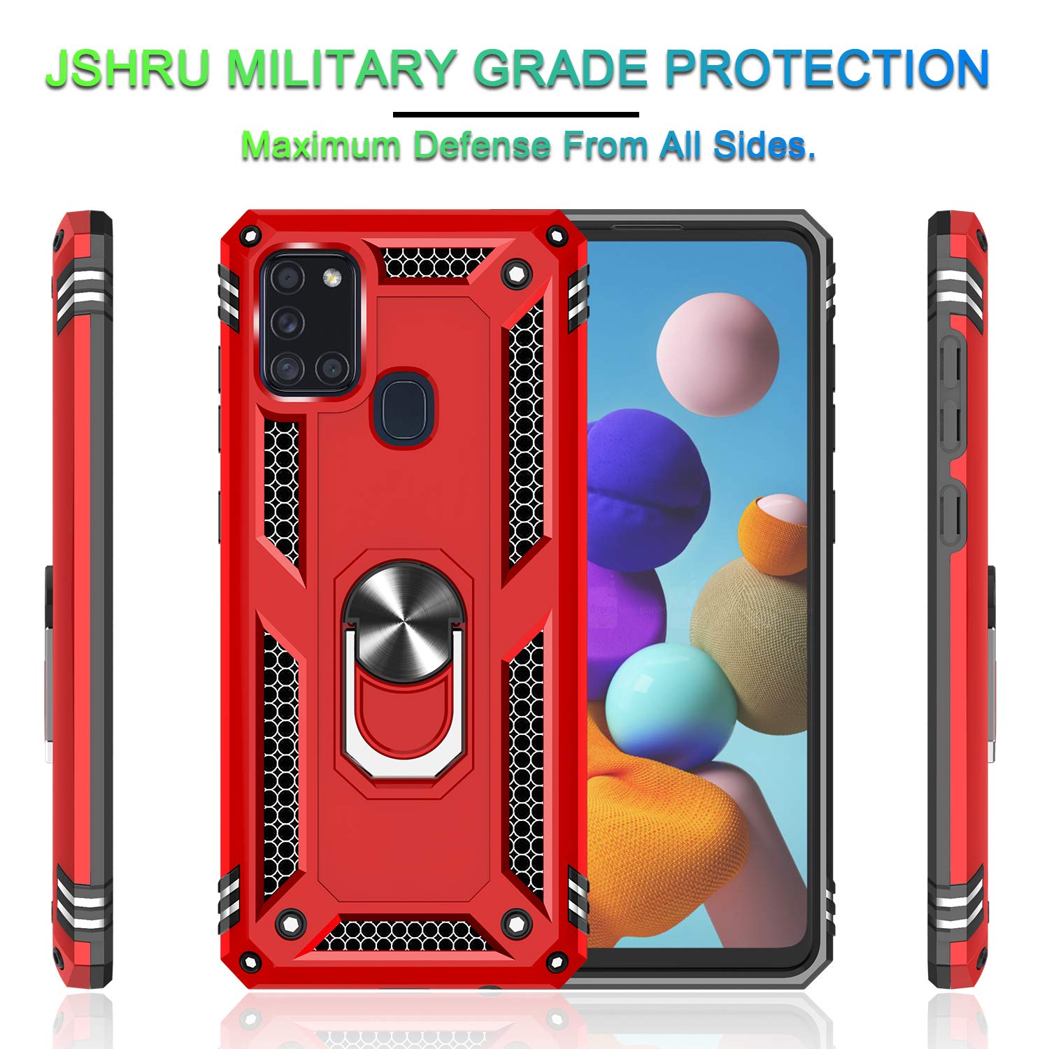 Maximum Discount Galaxy A21s Case With 2pcs Tempered Glass Screen