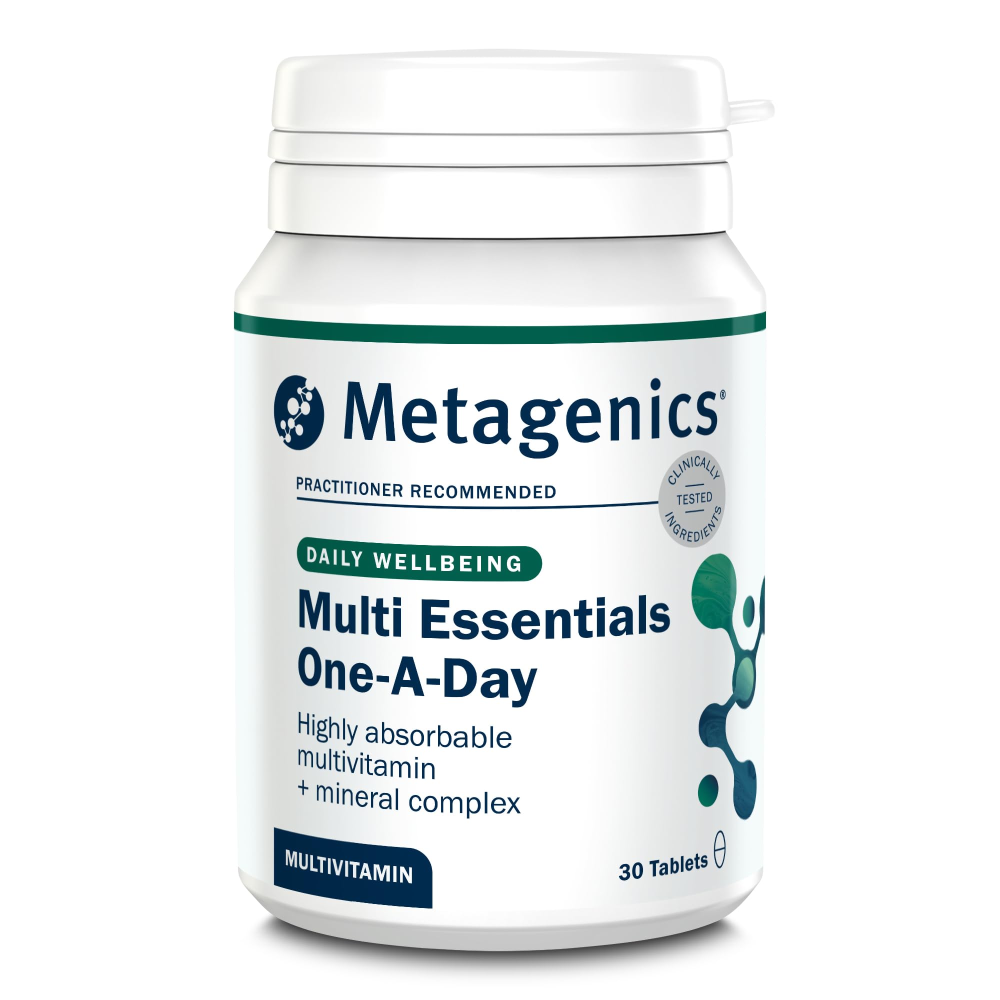Metagenics - Multi Essentials One A Day Multivitamin - 26 Vitamins & Minerals - Vegetarian and Vegan - 30 Tablets