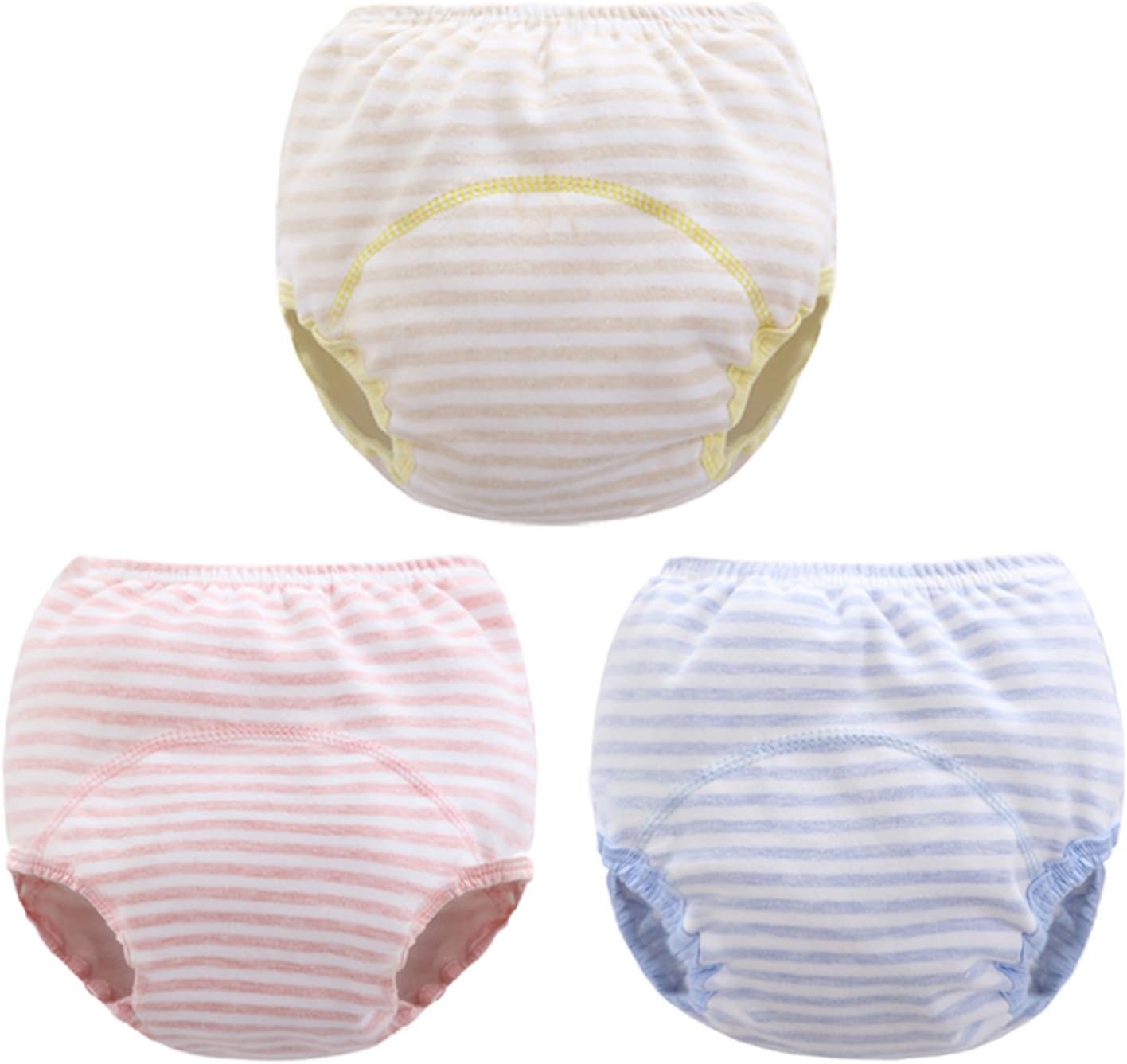 Baby Boys Training Pants Waterproof Potty Training Underwear Cotton Soft Pants 3 Pcs