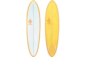 Paragon Surfboards Fiberglass Surfboard | Fast & Easy to Ride Twin Pin Surfboard | Ideal to Surf Small to Medium Waves | 7'2" x 21" x 2.75" | Orange