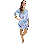 Disney Lilo & Stitch Women's 3/4 Sleeve Dorm Nightgown Pajamas
